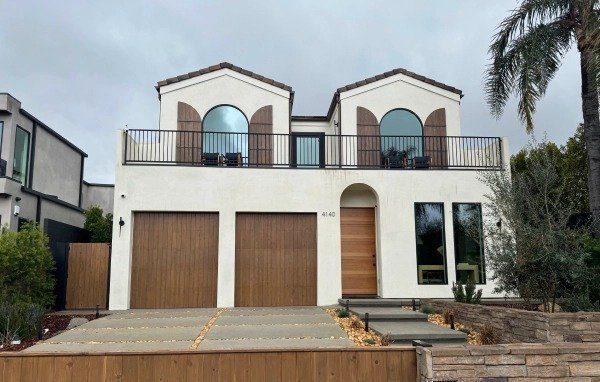 Carefully prepped and repainted home exterior with sharp trim lines